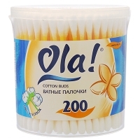 Ватные палочки "Ola", 200 шт артикул 11934b.