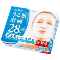 Маска "Hadabisei - гиалуроновая кислота" для лица, интенсивно увлажняющая, сменная упаковка, 28 шт артикул 12016b.