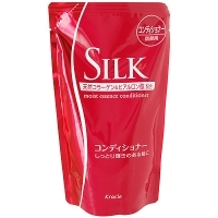 Кондиционер для волос "Silk", увлажняющий, с природным коллагеном, сменная упаковка, 350 мл артикул 12021b.