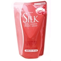 Жидкое мыло для тела "Silk", с увлажняющим молочком и цветочным ароматом, (наполнитель), 350 мл артикул 12024b.