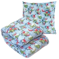 Комплект "Снегири": подушка и одеяло артикул 12069b.